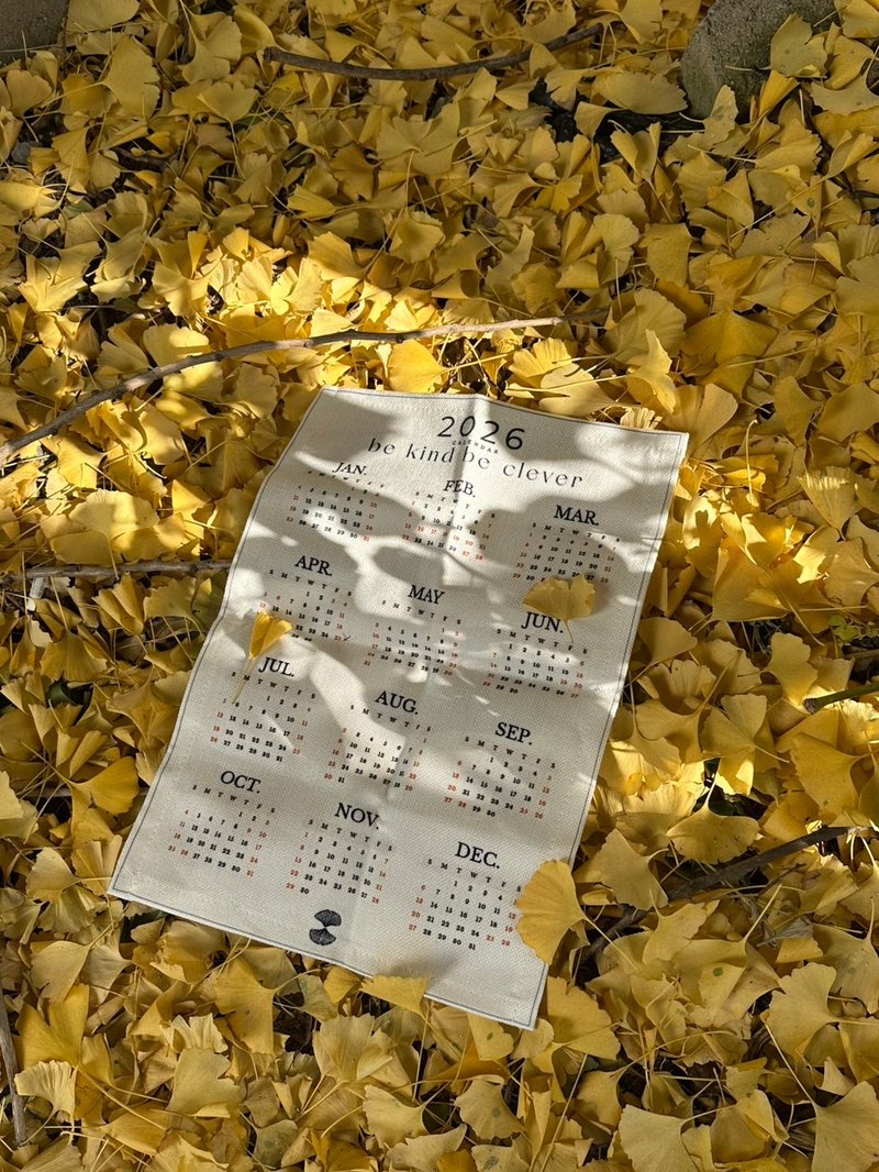 金星男子2026年曆 - 日曆/月曆/年曆 - 棉．麻 卡其色