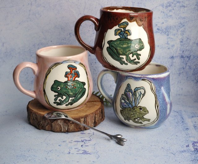 Stoneware Frog Mug