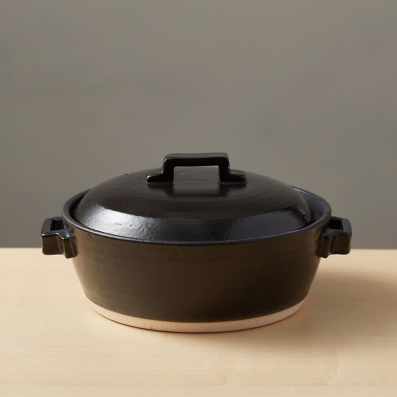 有種創意 - 日本萬古燒 - 三層加工IH土鍋7號 - 黑(1.5L) - 鍋子/烤盤 - 陶 黑色