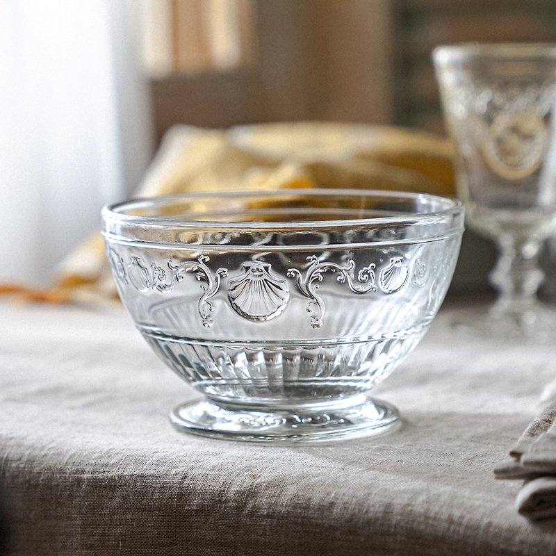 Versailles glass round deep bowl - Bowls - Glass Transparent