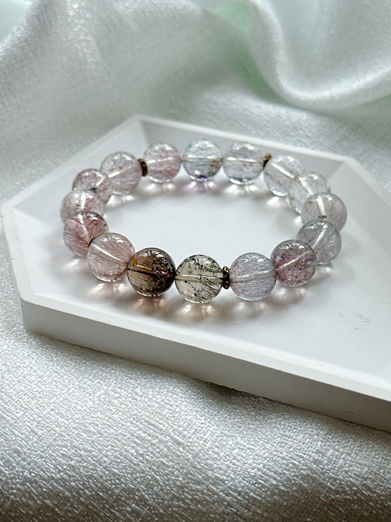 漸變夢幻彼岸花超七 x 毒液超七 x 藍超七手串 - 手鍊/手環 - 水晶 多色