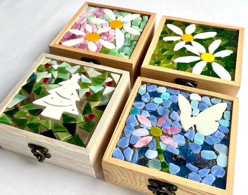 【高第窯燒玻璃】| 月光寶盒 夜光珠寶盒 |  DIY材料包 - 陶藝/玻璃 - 玻璃 