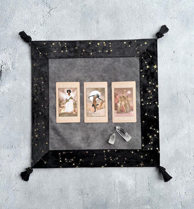 Mini Tarot mat / Altar cloth / Tarot Cloth  Altar cloth,Handmade Made in JAPAN - Place Mats & Dining Décor - Other Materials 