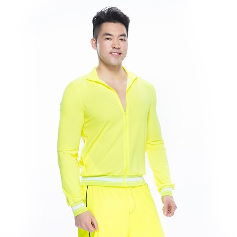 【HOII】HOII Retro Hoody Jacket - Men - Yellow - เสื้อโค้ทผู้ชาย - เส้นใยสังเคราะห์ สีเหลือง