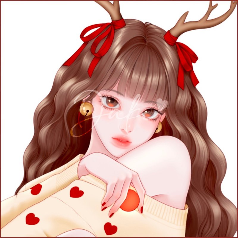 Holiday Rudolph - 貼紙 - 紙 多色
