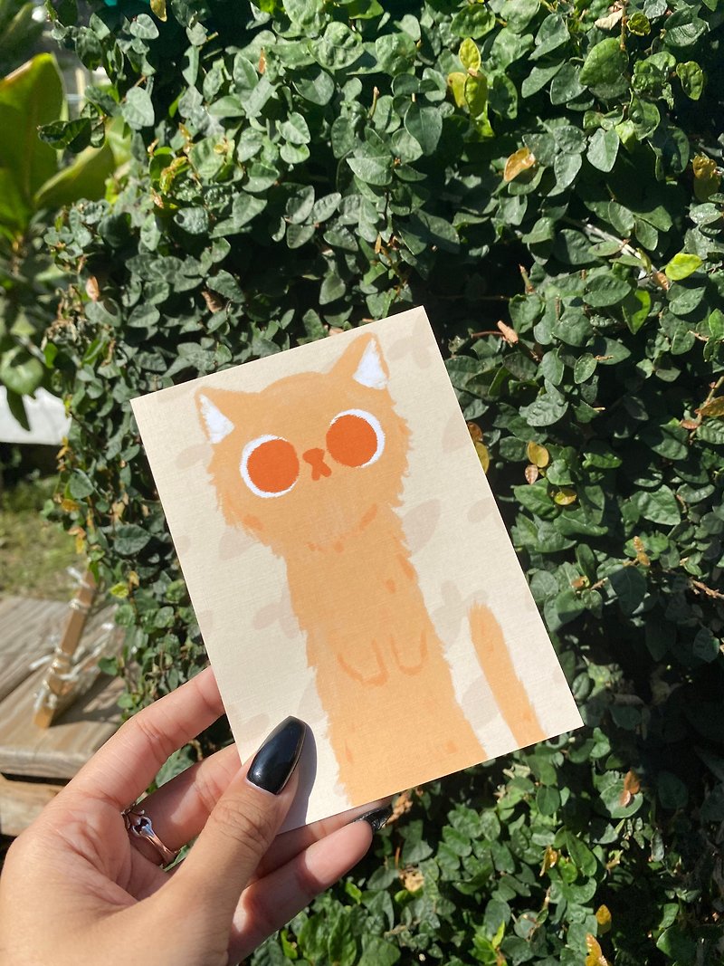 【Beibei's Portrait】Wild Card - การ์ด/โปสการ์ด - กระดาษ สีส้ม