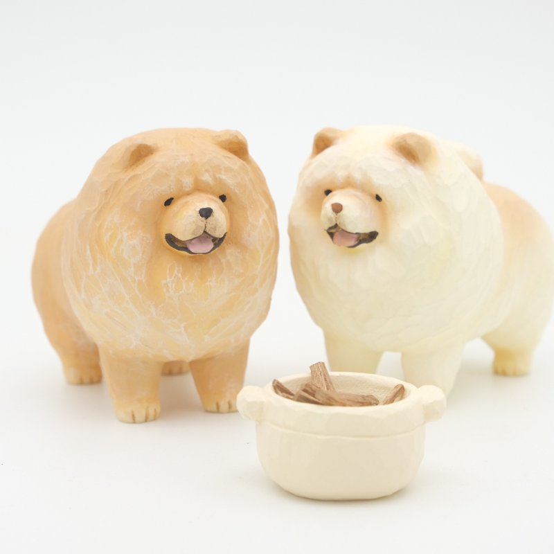 Chow Chow [Want to Pet Statue Series] - Stuffed Dolls & Figurines - Resin Multicolor