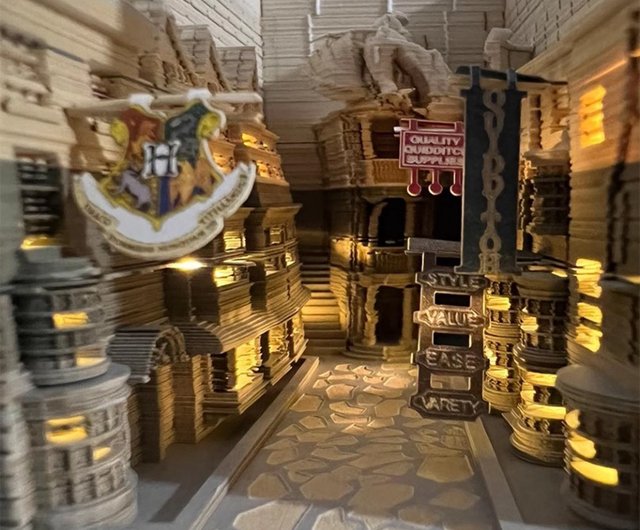 立体ペーパーアートカレンダー – ダイアゴン横丁 / メモ帳 / 文房具