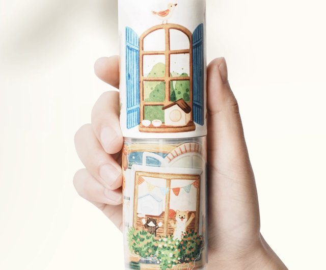 【保証書付】 The ショップ - 窓用PETと紙テープ5mロール Washi Shop Tape テープ・マスキングテープ