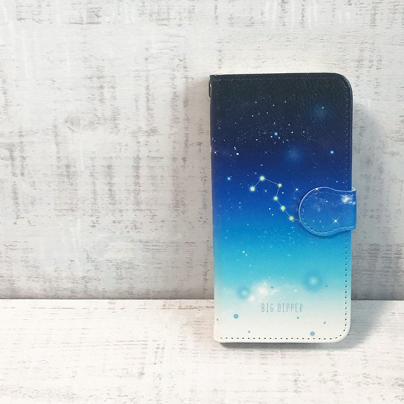 12 constellations 2 iPhone Case / Smartphone case / star / universe / galaxy - Phone Cases - Faux Leather Blue