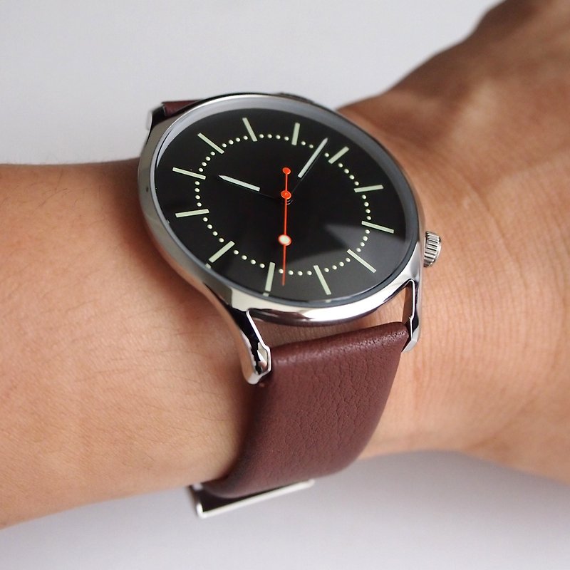 KLAUS 3003 Japanese Quartz Watch - นาฬิกาผู้ชาย - โลหะ สีเงิน