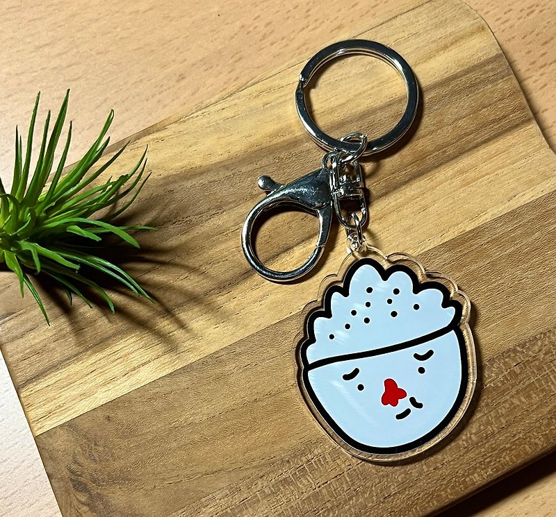 Jinhao Store-Keychain-riceman Red Nose Rice Man - Keychains - Other Materials Multicolor