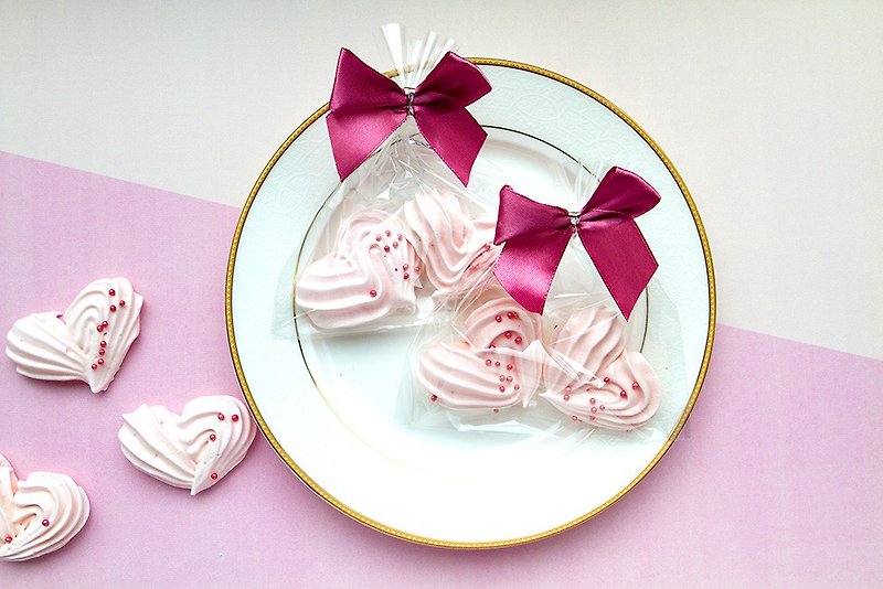 結婚式の小さなもの-心から心への愛の2つのハート型のマーリンズ|結婚式のキャンディーの誕生日の共有バレンタインデーを送ります - ケーキ・デザート - 食材 ピンク