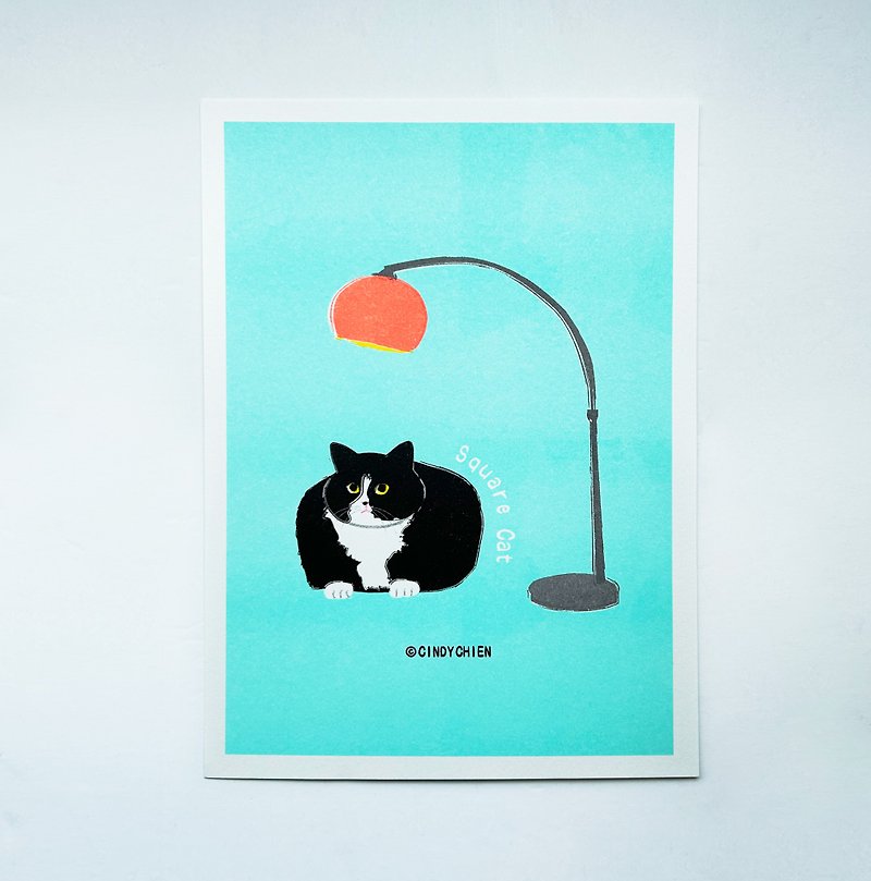 【CINDY CHIEN】Welcome to my house and sit on the sofa cat A4 poster - Cards & Postcards - Paper 