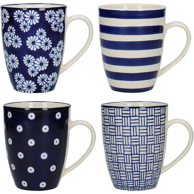London Pottery / 藍色鬱金香杯組(4入) - 杯子 - 陶 藍色