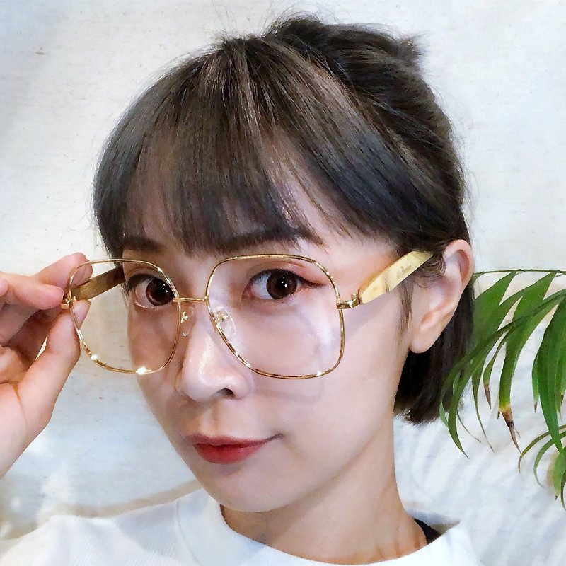 Mr.Banboo Taiwan handmade glasses [F] series 39 cold metal meets the temperature of the bamboo - Glasses & Frames - Bamboo 