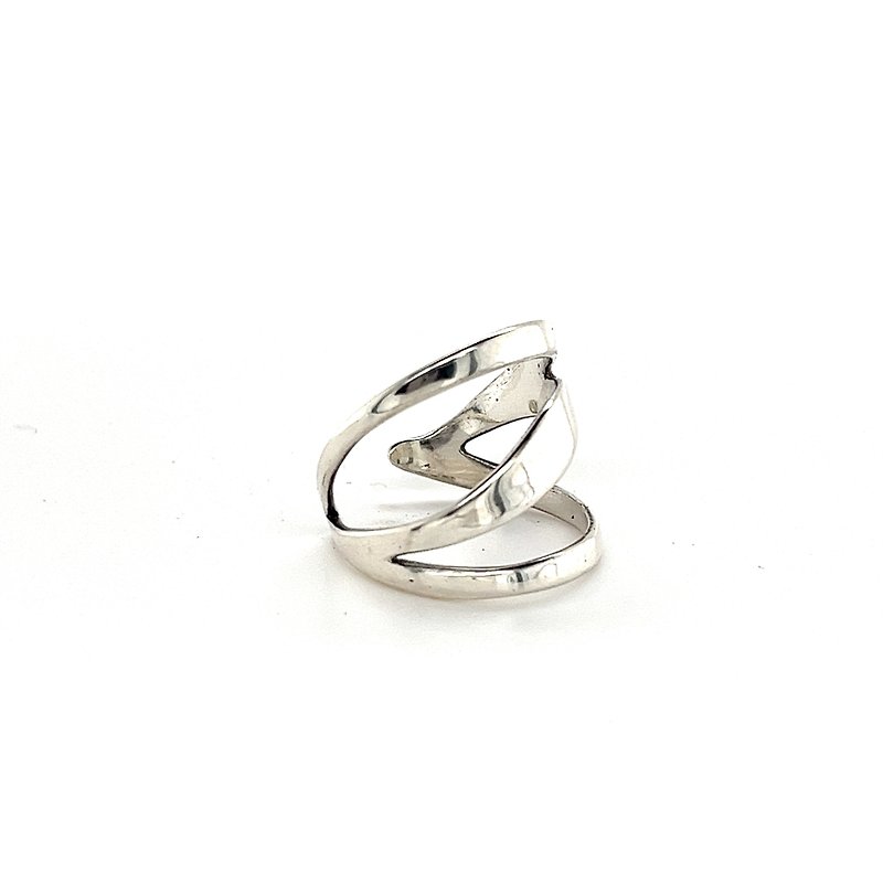 Willow Moon Adjustable Ring - General Rings - Sterling Silver Transparent