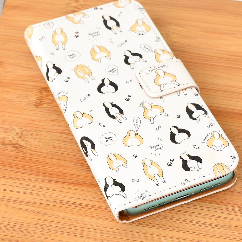 Shiba Inu's butt iPhone cover - スマホケース - その他の素材 ホワイト