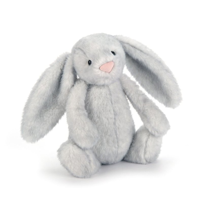 Jellycat Bashful Birch Bunny 兔 31cm - 公仔模型 - 棉．麻 銀色