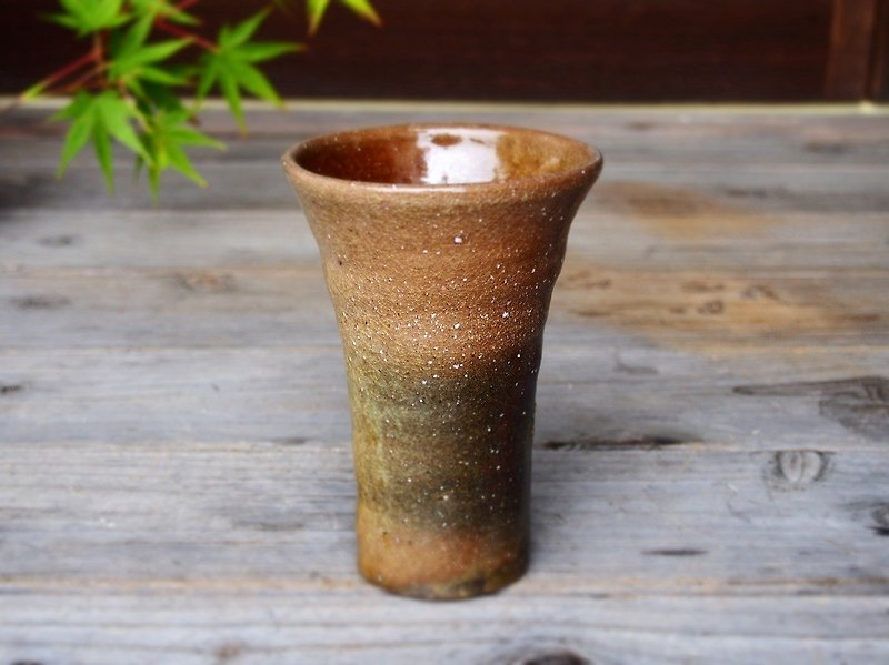 Bismarum drunkard (large) b1-040 - Cups - Pottery Brown