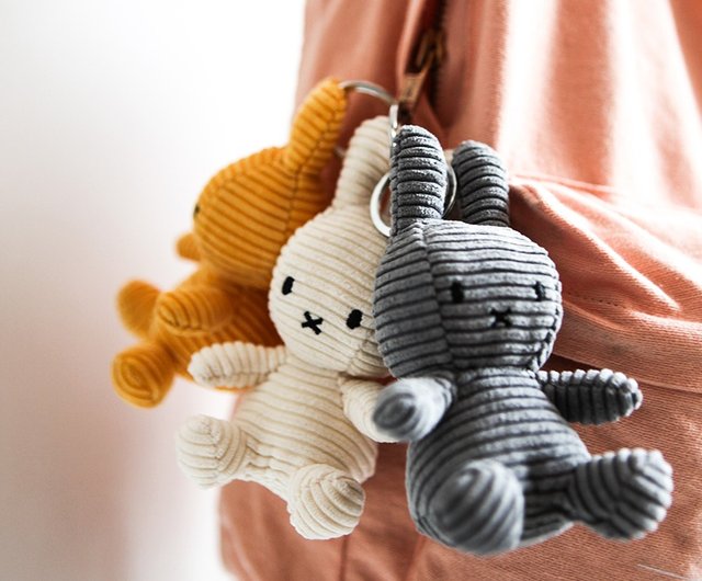 ミッフィー　コーデュロイ　キーホルダーセット 楽天市場】即納有【 10cm 】【Miffy Corduroy Keychain 10cm