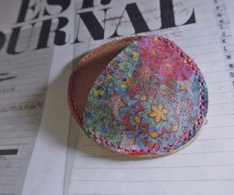 T - C  Vintage Style Leather Coin Purse 復古風格 零錢包 皮革 - 零錢包/小錢包 - 真皮 