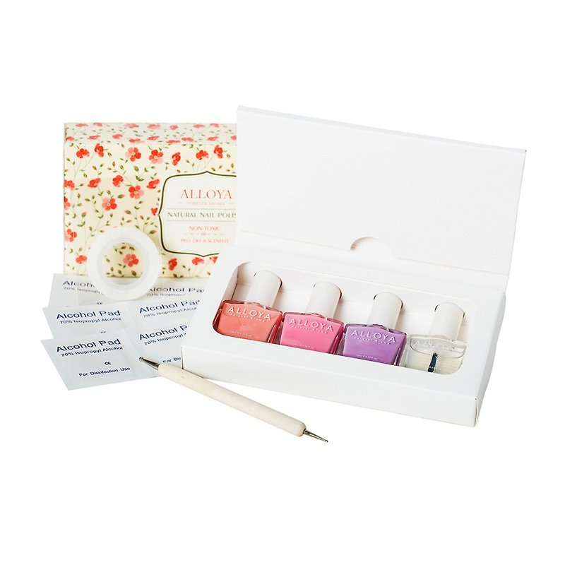 Water-based non-toxic finger color garden country classic set 4 into - ยาทาเล็บ - วัสดุอื่นๆ 