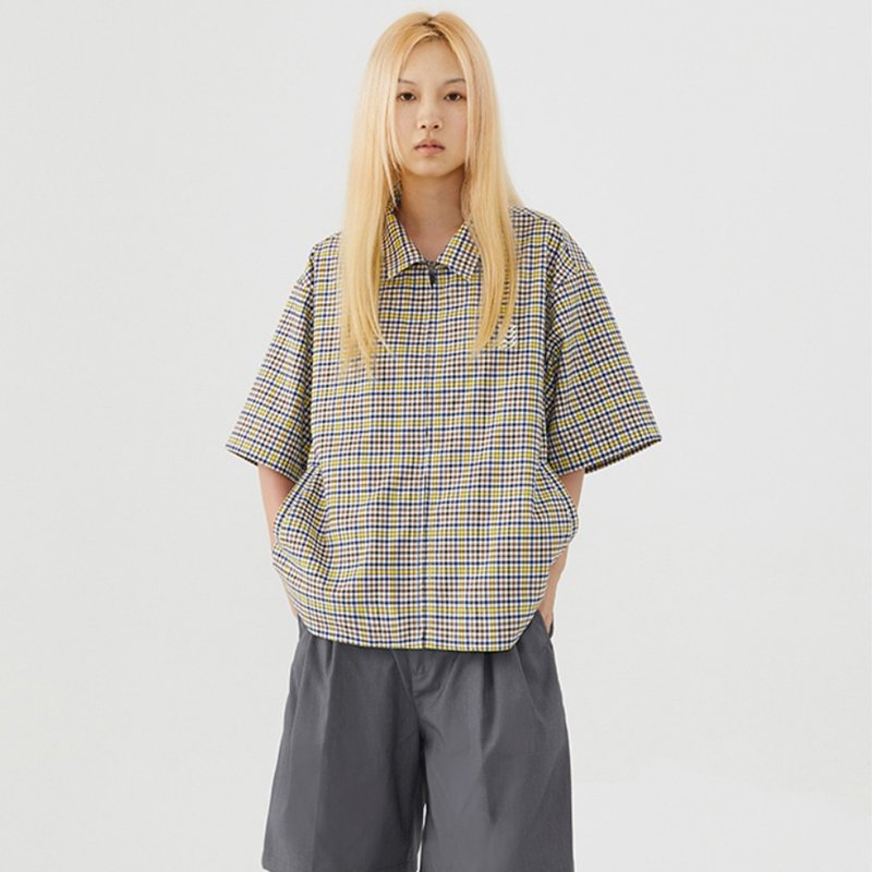 San Francisco Shirts 三藩短袖格紋襯衫 無性別穿搭 - 女襯衫 - 棉．麻 多色