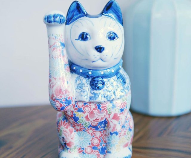 友禅招き猫のつがい - ショップ Lilike.tw 置物 - Pinkoi