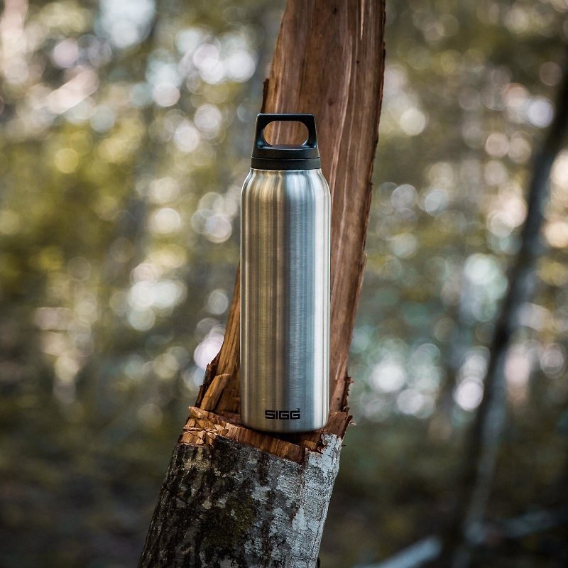 Swiss century-old SIGG H&C Stainless Steel thermos/vacuum thermos 500ml-texture mist - Vacuum Flasks - Stainless Steel Silver