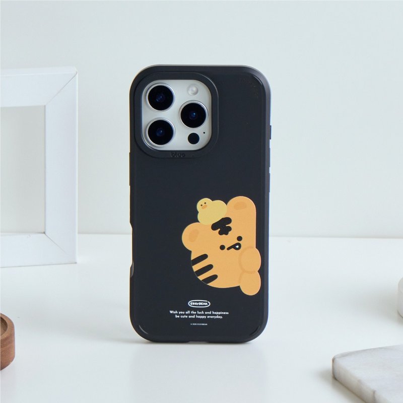 蛋塔熊妹小熊虎探頭峽谷強悍MagSafe iPhone手機殼 - 手機殼/手機套 - 塑膠 多色