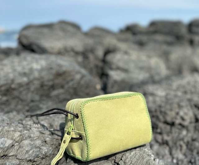 オリーブグリーン キャンバス トートバッグ　ショルダーバッグ　ネスト型 キャンバス オリーブグリーン スクエア ミニバッグ - ショップ BAKS