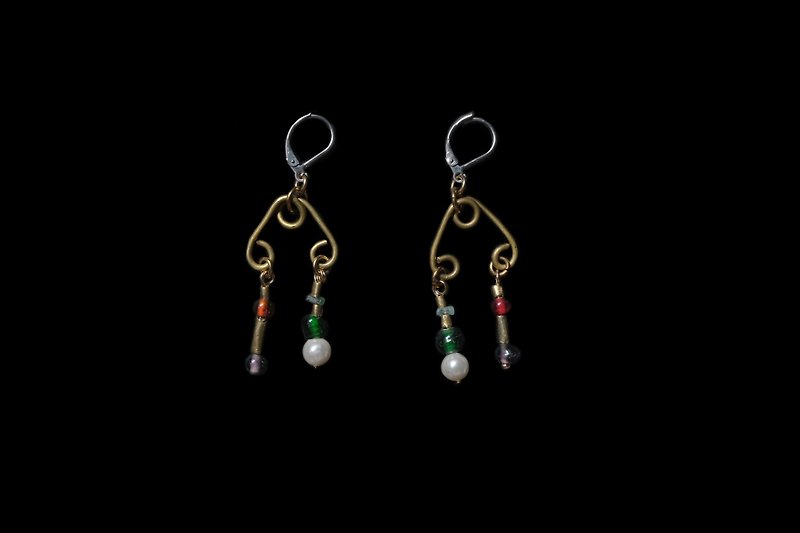 Long Bijoux Mmxxiii Crotalia M / Roman Drop Earrings - Earrings & Clip-ons - Glass 