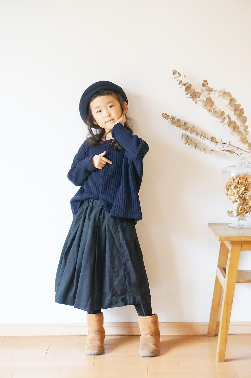 French Linen tuck skirt 90size - その他 - コットン・麻 