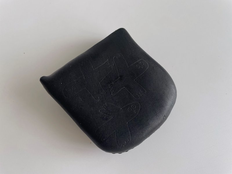 graffiti stone coin purse owl - Wallets - Genuine Leather 