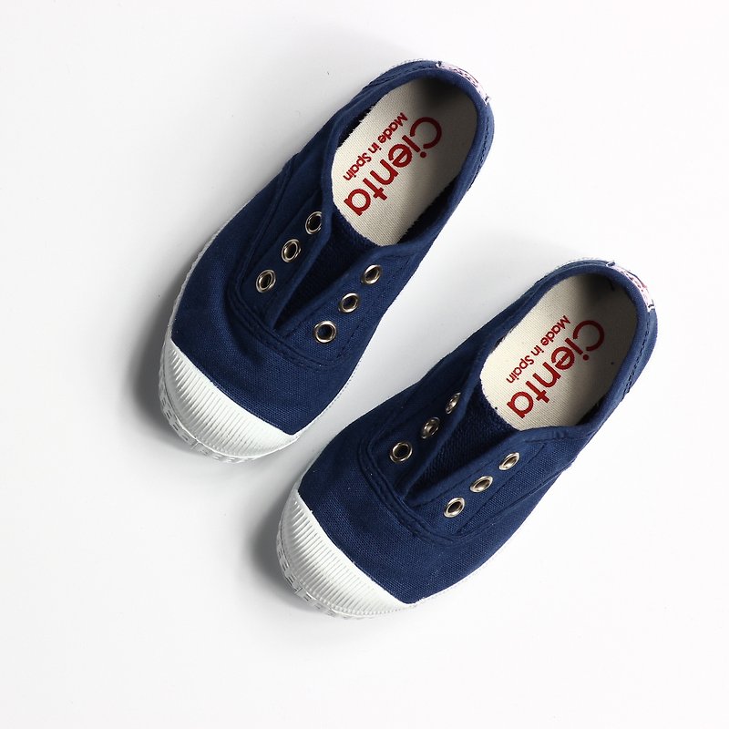 西班牙國民帆布鞋 CIENTA 童鞋尺寸 深藍色 香香鞋 70997 48 - 男/女童鞋 - 棉．麻 藍色