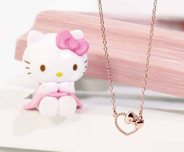 ネックレス HELLO KITTY/ハローキティ リボン ネックレス K10YG