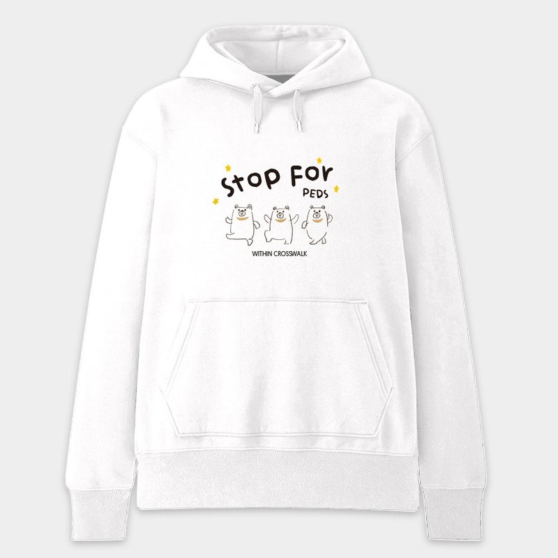 Pedestrian Priority Unisex Cotton Cap T University T Gray PU001 - Unisex Hoodies & T-Shirts - Cotton & Hemp White