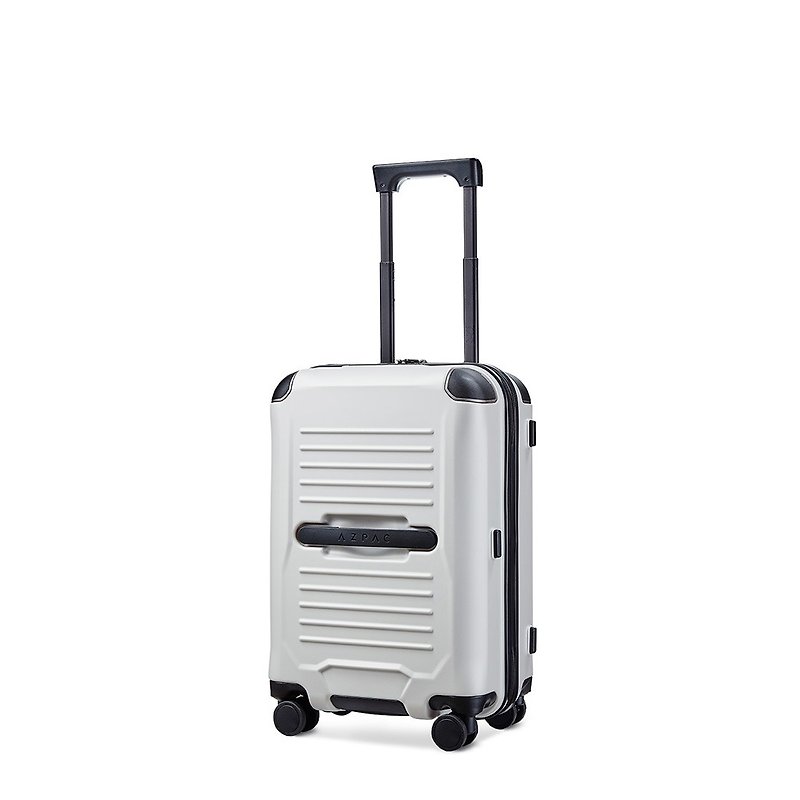 NEW! AZPAC | Trucker 20-inch explosion-proof zipper suitcase/carry-on suitcase ivory white - Luggage & Luggage Covers - Other Materials White