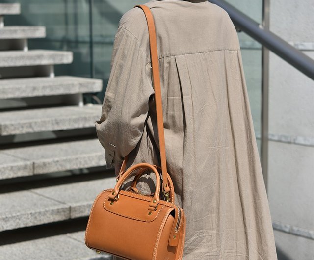 HERZ ボストンバッグ ブラウン レザー