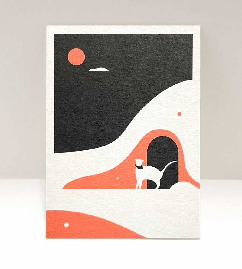 ART PRINT | VN Cat 03 - Cards & Postcards - Paper Black