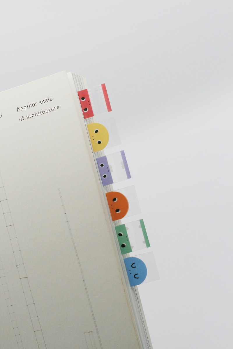 Bookmark removable masking tape (15mm x 7m clear tape, index sticker) - มาสกิ้งเทป - พลาสติก หลากหลายสี