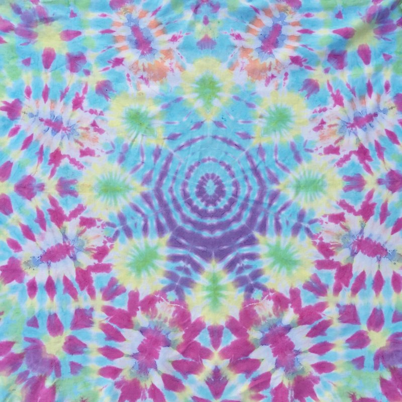 Tie Dye/Tapestry/Mandala [Flower] - Items for Display - Cotton & Hemp Multicolor