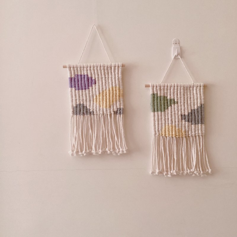 Korean ins handmade woven wall decoration woven tapestry - Items for Display - Cotton & Hemp White