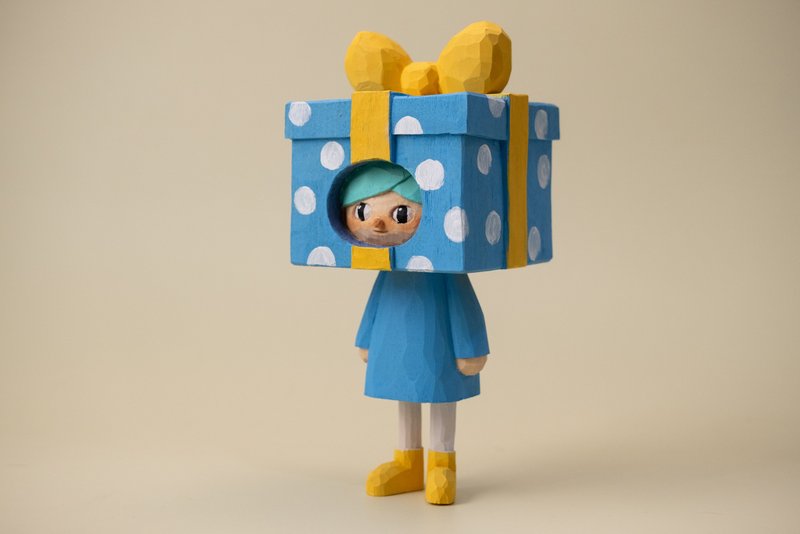 ギルトユニ - 人形・フィギュア - 木製 ブルー