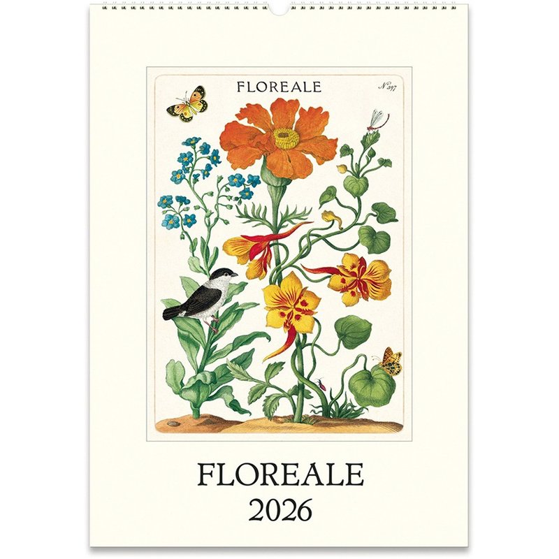 (預購) Cavallini & Co.  2026 年曆/掛曆_FLOREALE - 日曆/月曆/年曆 - 紙 多色
