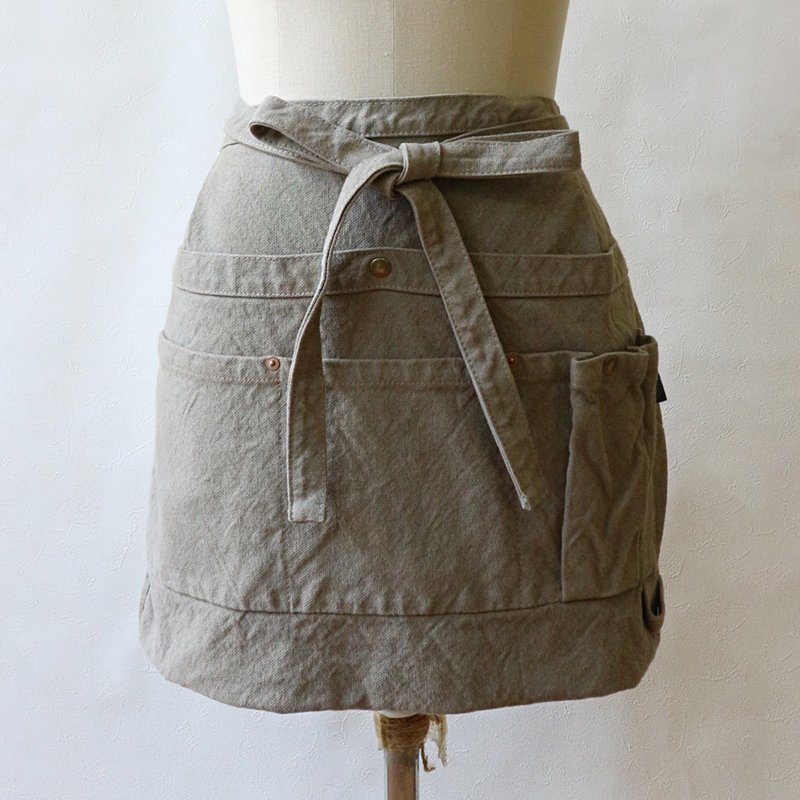 Tool Apron (HY-E1) [Beige] - Aprons - Cotton & Hemp Khaki
