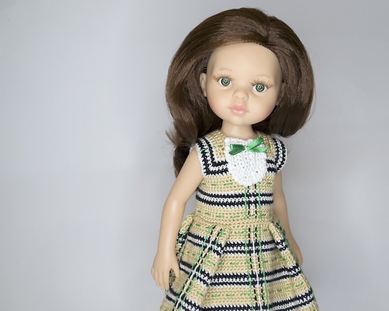 Dress for Ruby Red Siblies, Paola Reina 13 inch - Stuffed Dolls & Figurines - Cotton & Hemp Multicolor