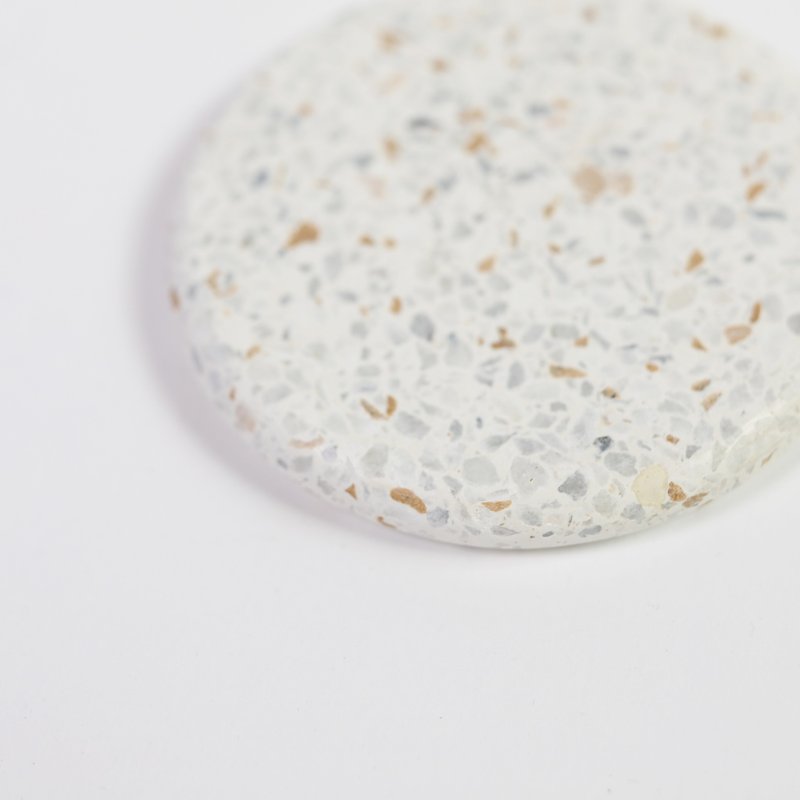 stone coaset-brown spot - Coasters - Stone White