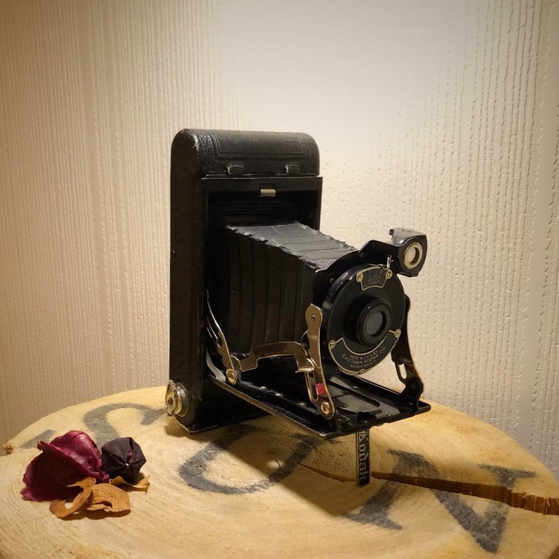 1929年代柯達(Kodak)古董折疊相機 型號No.1 pocket kodak junior - 相機/拍立得/底片相機 - 其他材質 